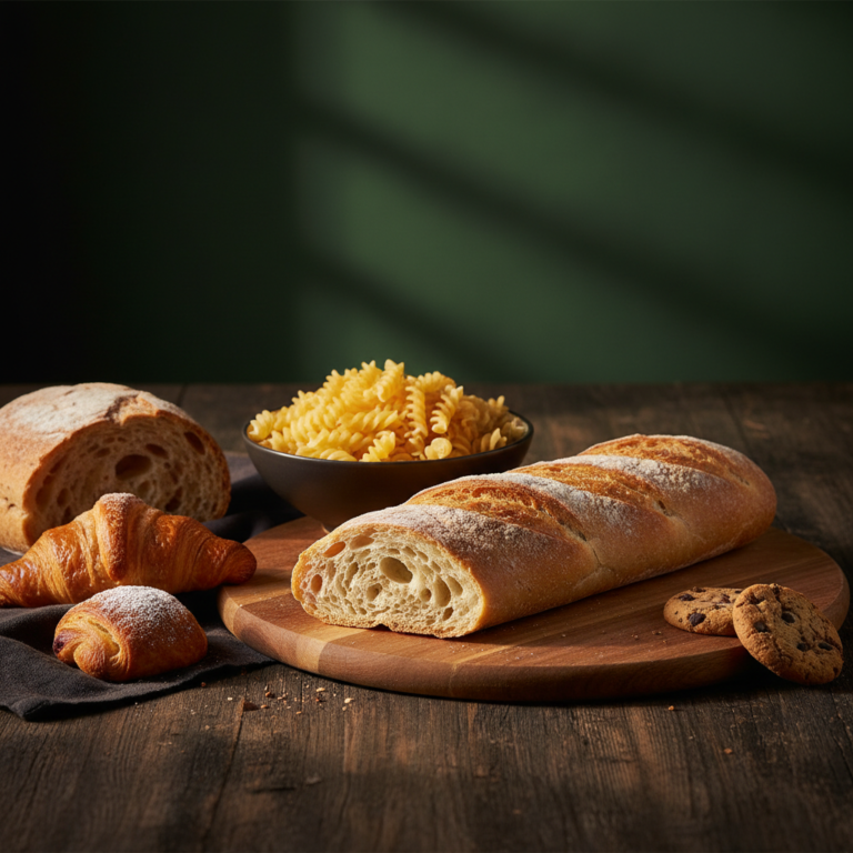 Gluteninnehållande livsmedel: baguetter